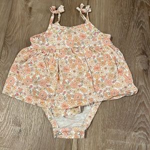 Carters 6 month floral dress onsie